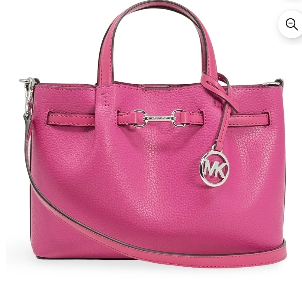 Michael Kors Carson Leather Satchel In Dragonfruit Bag NWT!